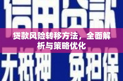 加格达奇贷款风险转移方法，全面解析与策略优化