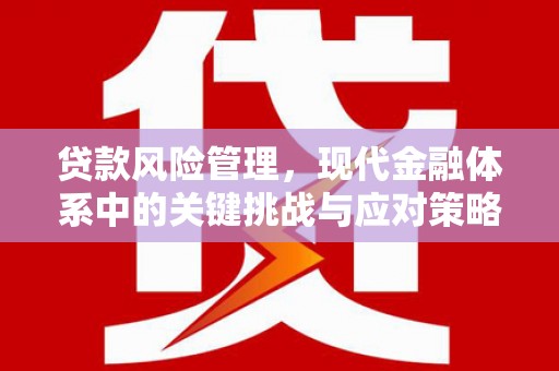 加格达奇贷款风险管理，现代金融体系中的关键挑战与应对策略